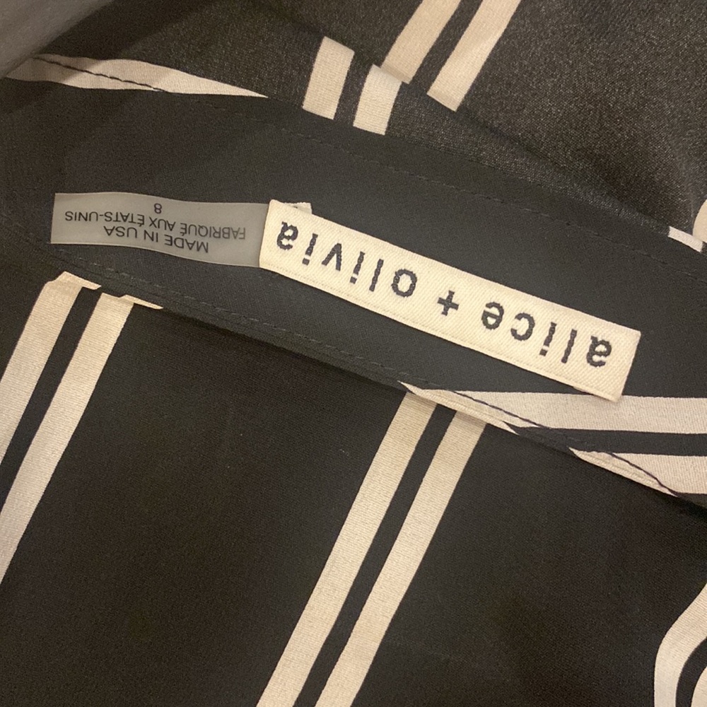 Alice and Olivia wide leg striped pants - Picture 4 of 5